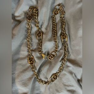 Brass/gold colored Michael Kord chain belt